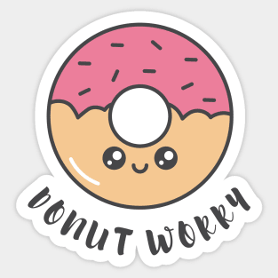 Donut Worry Sticker